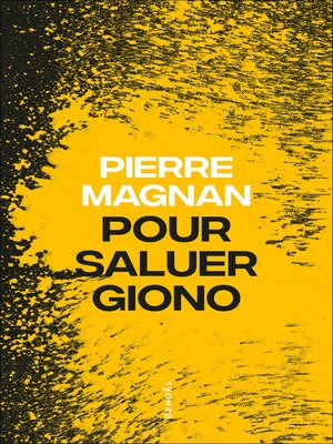 cover image of Pour saluer Giono